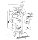 FRESH FOOD SECTION Diagram and Parts List for TPG24PFBAWW  General Electric Refrigerator