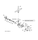 MOTOR - PUMP MECHANISM Diagram and Parts List for GSD4020Z02BB  General Electric Dishwasher