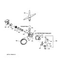 MOTOR - PUMP MECHANISM Diagram and Parts List for GSD3220Z02BB  General Electric Dishwasher