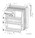 FRESH FOOD DOOR Diagram and Parts List for TBX21IIBLRAA  General Electric Refrigerator
