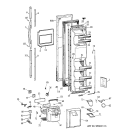 FREEZER DOOR Diagram and Parts List for TFK25PRBAWW  General Electric Refrigerator