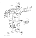 FRESH FOOD SECTION Diagram and Parts List for TFK25PRBAWW  General Electric Refrigerator