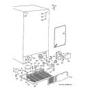 UNIT PARTS Diagram and Parts List for TFK25PRBAWW  General Electric Refrigerator