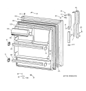 FRESH FOOD DOOR Diagram and Parts List for TBX21GABLRWW  General Electric Refrigerator
