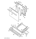 DOOR & DRAWER PARTS Diagram and Parts List for JGBS04PEA2AD  General Electric Range