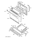 DOOR & DRAWER PARTS Diagram and Parts List for JGSS05BEA2BB  General Electric Range