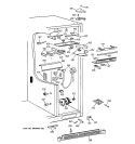FRESH FOOD SECTION Diagram and Parts List for TPJ24BIBAWW  General Electric Refrigerator