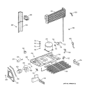 UNIT PARTS Diagram and Parts List for TBX21NIBLRAA  General Electric Refrigerator