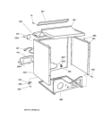 CABINET Diagram and Parts List for DBXR453GV0WW  General Electric Dryer