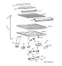 COMPARTMENT SEPARATOR PARTS Diagram and Parts List for TBX25PABLRAA  General Electric Refrigerator
