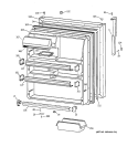 FRESH FOOD DOOR Diagram and Parts List for TBX24JABLRWW  General Electric Refrigerator
