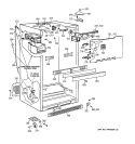 CABINET Diagram and Parts List for TBX24JABLRWW  General Electric Refrigerator