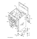 BODY PARTS Diagram and Parts List for RB525V4  Hotpoint Range