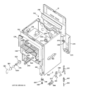 BODY PARTS Diagram and Parts List for RB533GW5  Hotpoint Range