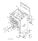 BODY PARTS Diagram and Parts List for RB632GW4  Hotpoint Range