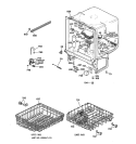 BODY PARTS Diagram and Parts List for HDA1000Z02WH  Hotpoint Dishwasher