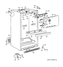 CABINET Diagram and Parts List for CTX21EABLRAA  Hotpoint Refrigerator