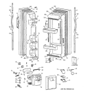 DOORS Diagram and Parts List for MSG25GRBAWW  General Electric Refrigerator