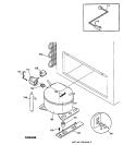SYSTEM Diagram and Parts List for FCM15DAAWH  General Electric Freezer