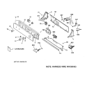 CONTROLS & BACKSPLASH Diagram and Parts List for WKSR2100TBWW  General Electric Washer