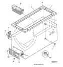 CABINET Diagram and Parts List for FCM15SAAWH  General Electric Freezer