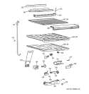 COMPARTMENT SEPARATOR PARTS Diagram and Parts List for TBX21NIXYRWW  General Electric Refrigerator