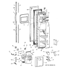 FREEZER DOOR Diagram and Parts List for TFG27PRAAWW  General Electric Refrigerator