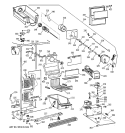 FREEZER SECTION Diagram and Parts List for TFG27PRAAWW  General Electric Refrigerator
