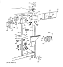 FRESH FOOD SECTION Diagram and Parts List for TFG27PRAAWW  General Electric Refrigerator