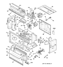 Section Diagram and Parts List for JEB1050WV02  General Electric Microwave