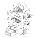 Section Diagram and Parts List for JES735WY01  General Electric Microwave