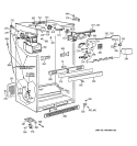 CABINET Diagram and Parts List for TBX19VABLRAA  General Electric Refrigerator