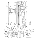FREEZER DOOR Diagram and Parts List for TPG24BFCBBB  General Electric Refrigerator