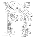 FREEZER SECTION Diagram and Parts List for TPG24BFCBBB  General Electric Refrigerator