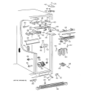FRESH FOOD SECTION Diagram and Parts List for TPG24BFCBBB  General Electric Refrigerator