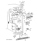 FRESH FOOD SECTION Diagram and Parts List for TFG28PRCBWW  General Electric Refrigerator