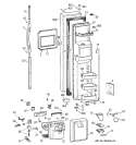 FREEZER DOOR Diagram and Parts List for TFG28ZFCBWH  General Electric Refrigerator