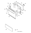DOOR PARTS Diagram and Parts List for JBP60BY5WH  General Electric Range
