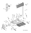 UNIT PARTS Diagram and Parts List for CTX18DABKRAA  Hotpoint Refrigerator