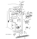 FRESH FOOD SECTION Diagram and Parts List for MSK28DHBAAA  General Electric Refrigerator