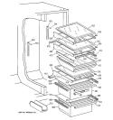 Part Location Diagram of WR32X10030 GE SHELF ENCAP SLIDEOUT