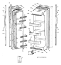 Part Location Diagram of WR04X10051 GE LENS NAMEPLATE WHITE