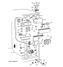 FRESH FOOD SECTION Diagram and Parts List for MST25GRBAWW  General Electric Refrigerator