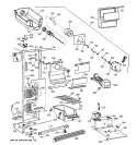 FREEZER SECTION Diagram and Parts List for MSZ20BWBAWW  General Electric Refrigerator
