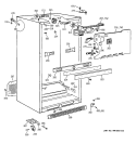 CABINET Diagram and Parts List for MTX18BABLRAA  General Electric Refrigerator