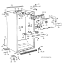 CABINET PARTS Diagram and Parts List for TBG25PABGRWW  General Electric Refrigerator