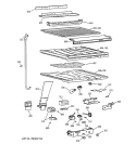 SEPARATOR COMPARTMENT PARTS Diagram and Parts List for TBG22PABGRWW  General Electric Refrigerator