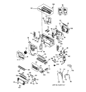 MOTOR, COMPRESSOR & SYSTEM COMPONENTS Diagram and Parts List for AZ31H09E4DV6  General Electric Air Conditioner