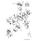 MOTOR, COMPRESSOR & SYSTEM COMPONENTS Diagram and Parts List for AZ31H06D3CV6  General Electric Air Conditioner