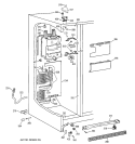 FREEZER SECTION Diagram and Parts List for TFX22JRBBWW  General Electric Refrigerator